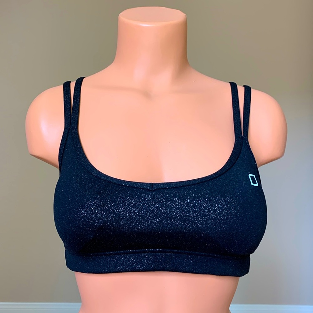 Lorna Jane Shimmer black sports bra